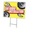 Signmission Car Audio Installation Yard & Stake outdoor plastic coroplast window, C-1824 Car Audio Installation C-1824 Car Audio Installation - alternate 1